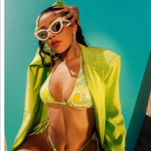 Doja Cat x PLT - Lime oversized blazer